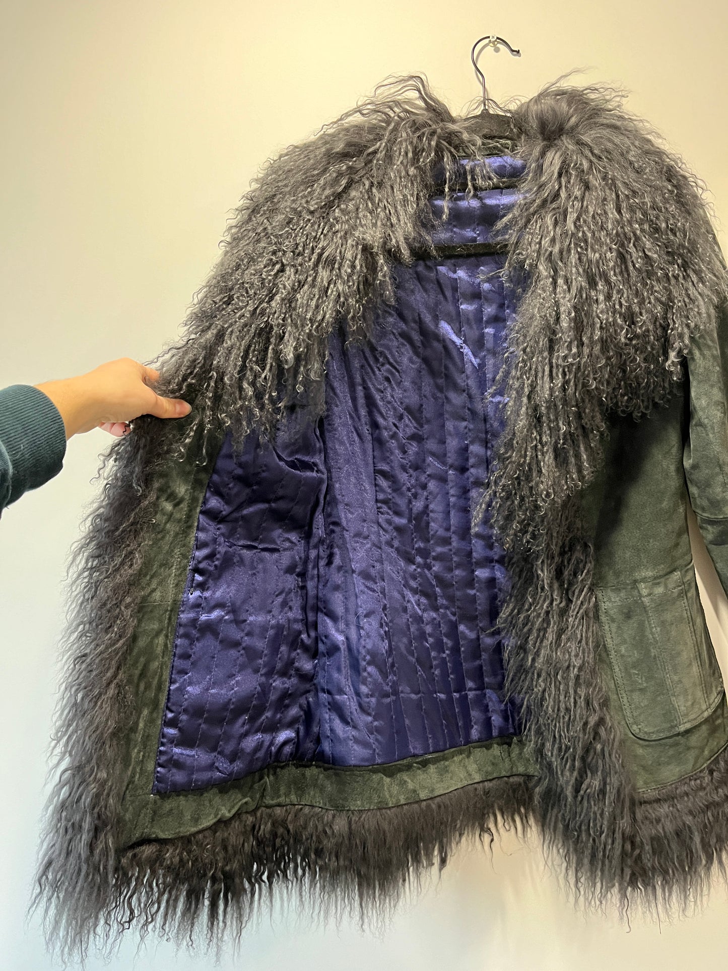 Manteau Afghan gris foncé