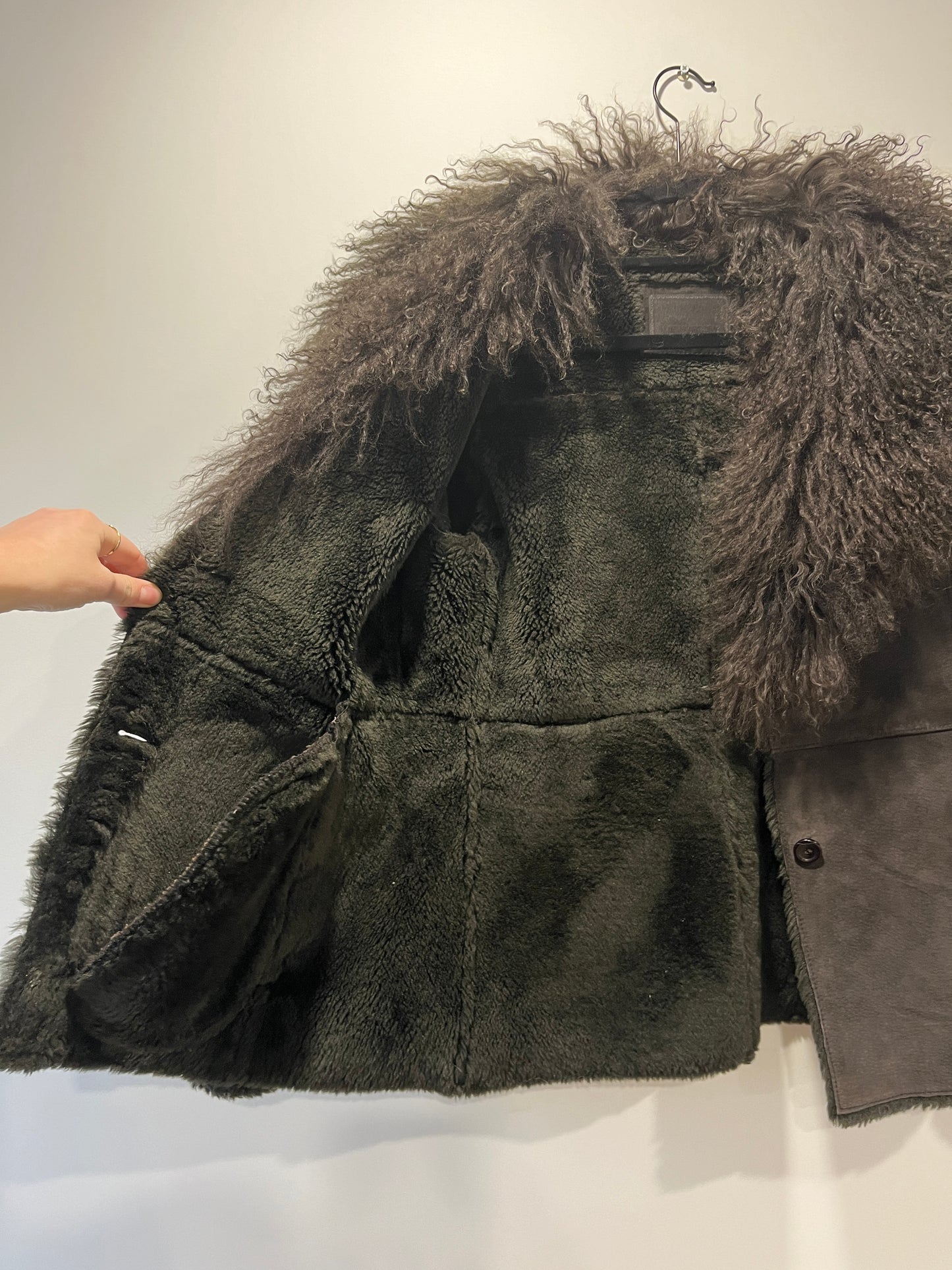Veste style Afghan grise foncé