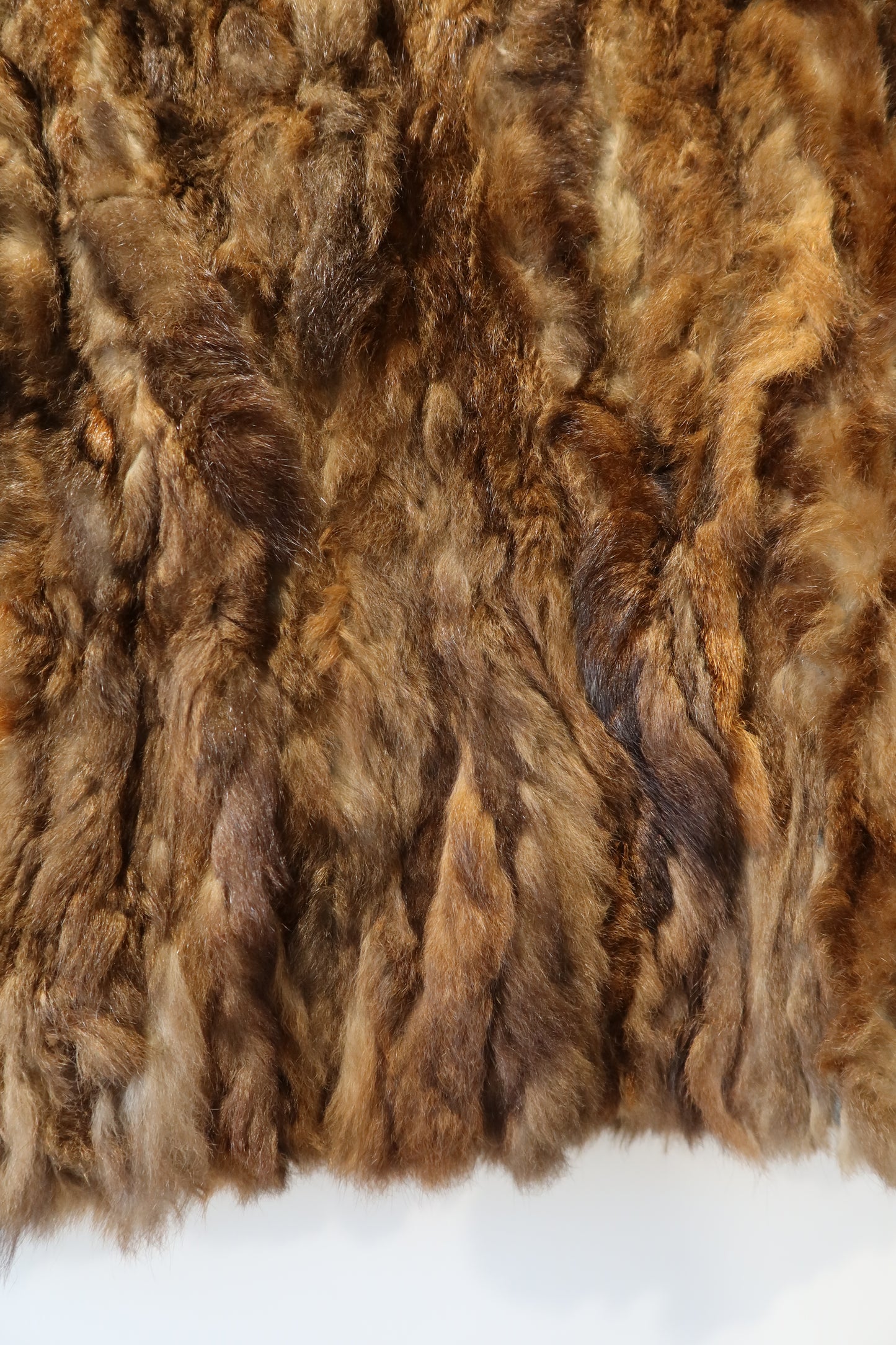 Veste en fourrure marron