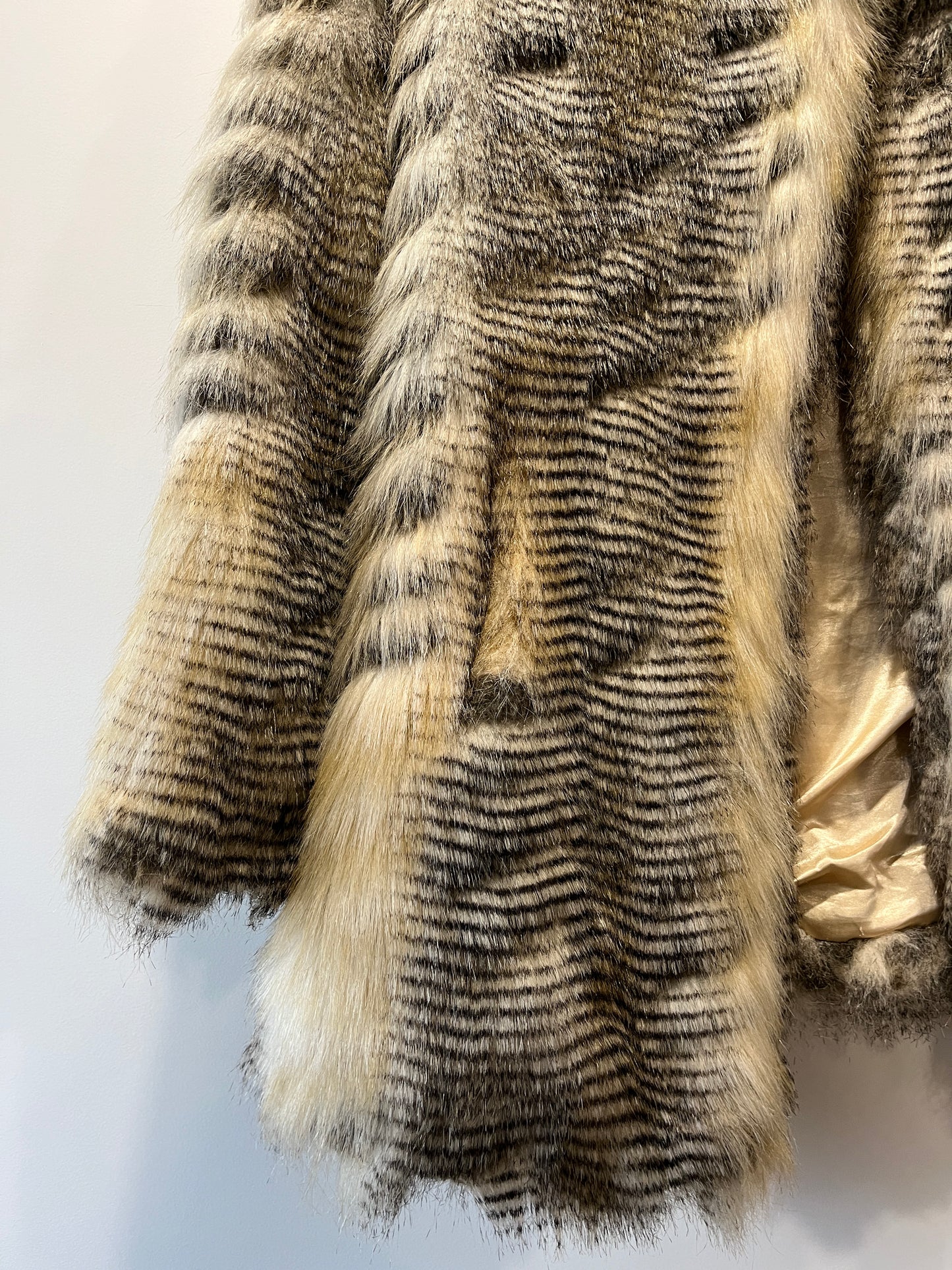 Manteau en fausse fourrure imprimé style animal