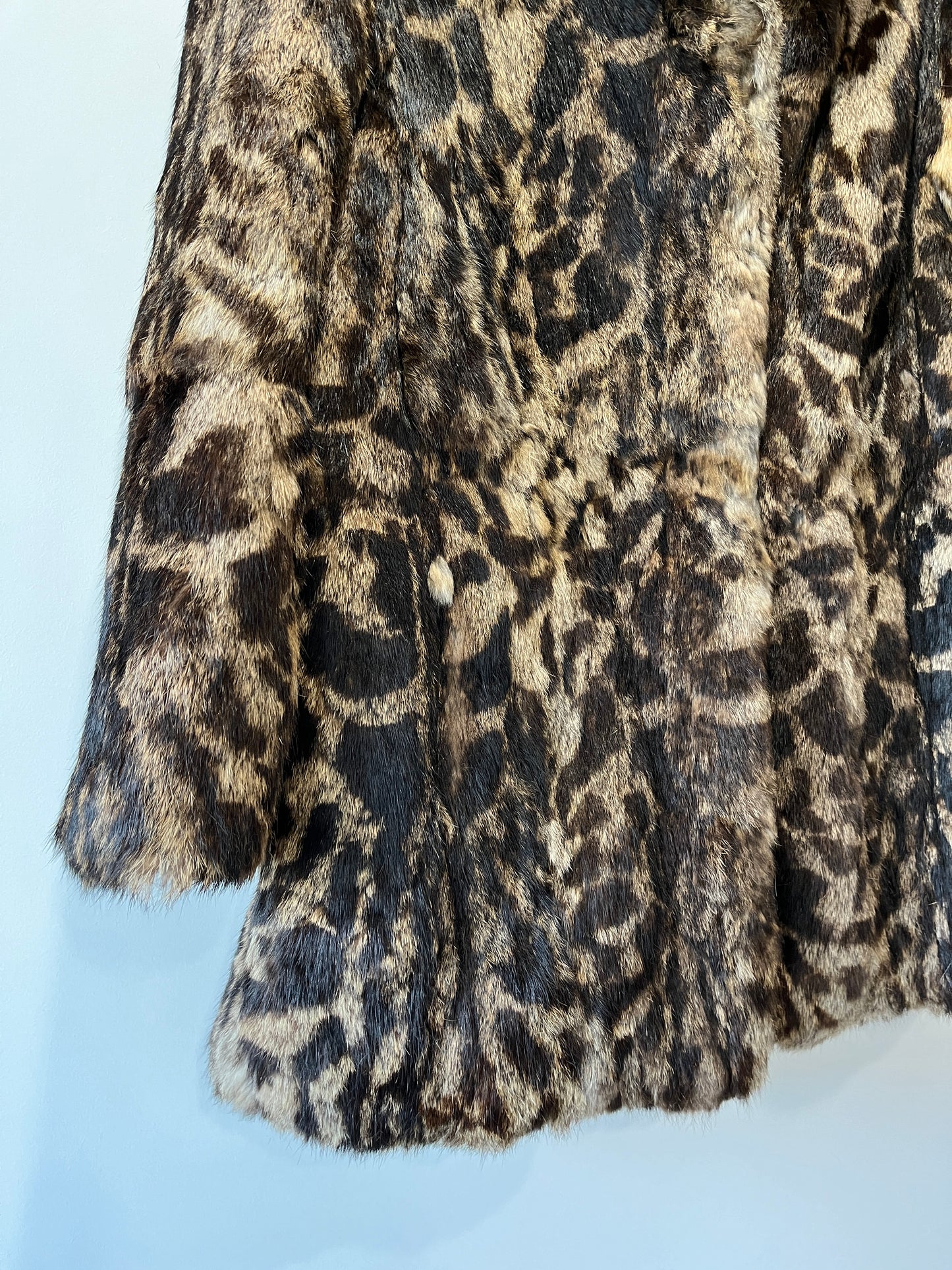 Manteau en fourrure imprimé animal