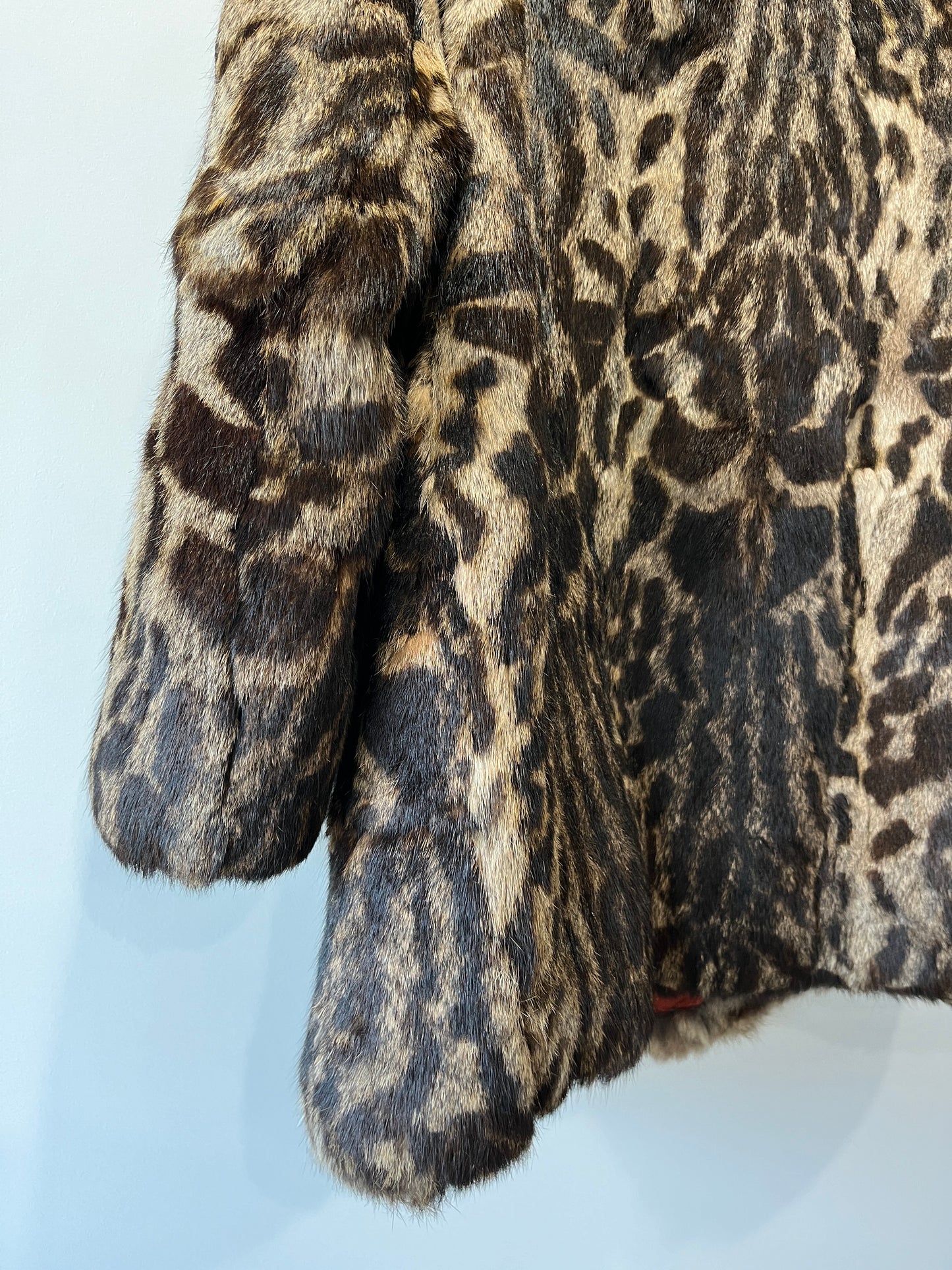 Manteau en fourrure imprimé animal