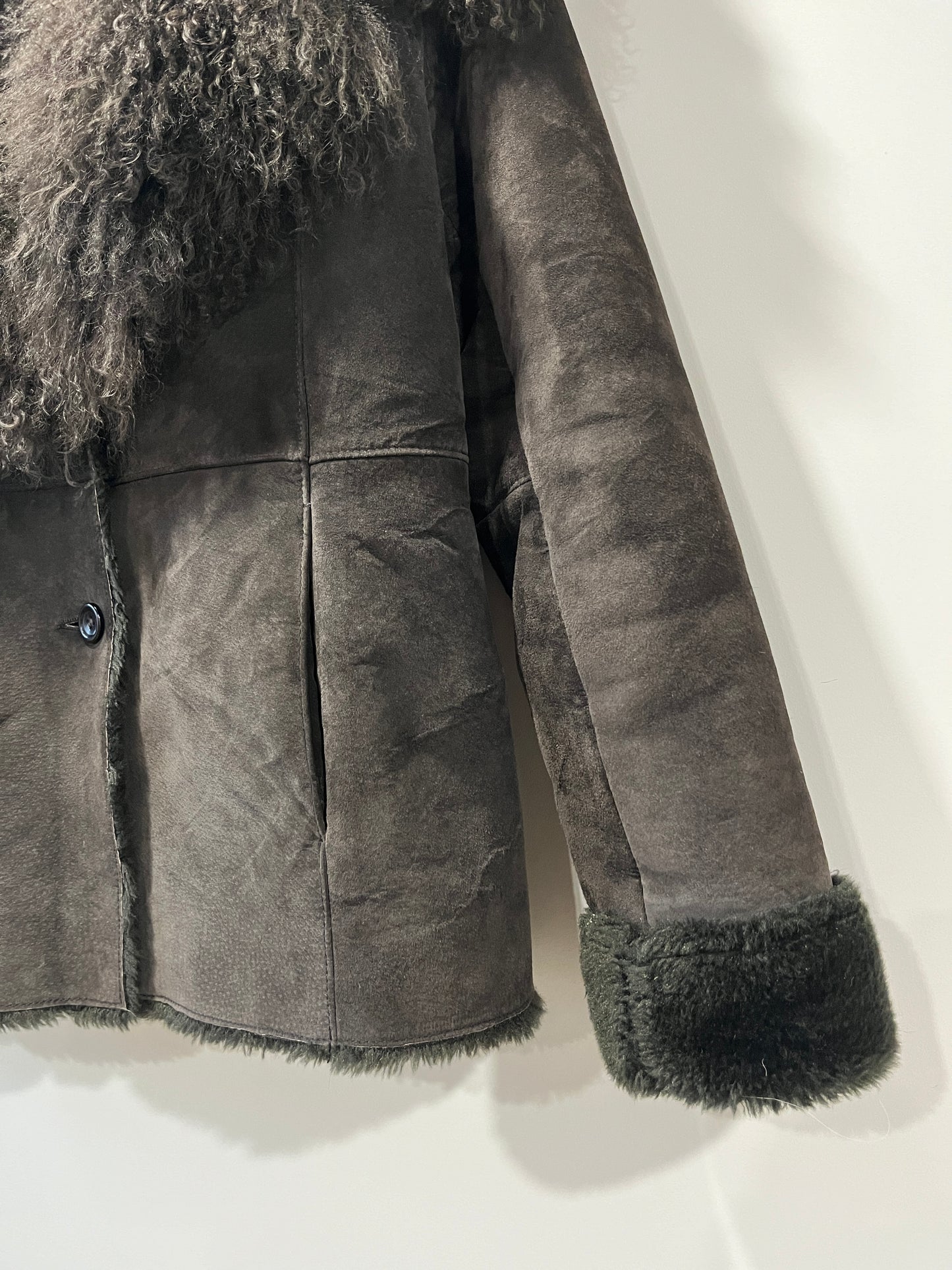 Veste style Afghan grise foncé