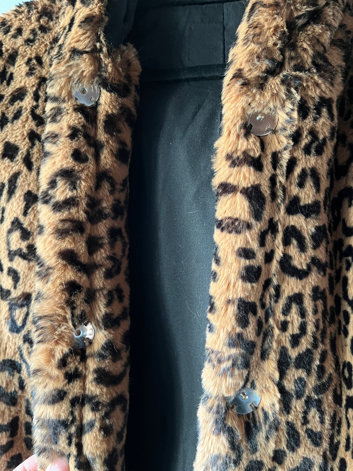 Veste à capuche imprimée léopard