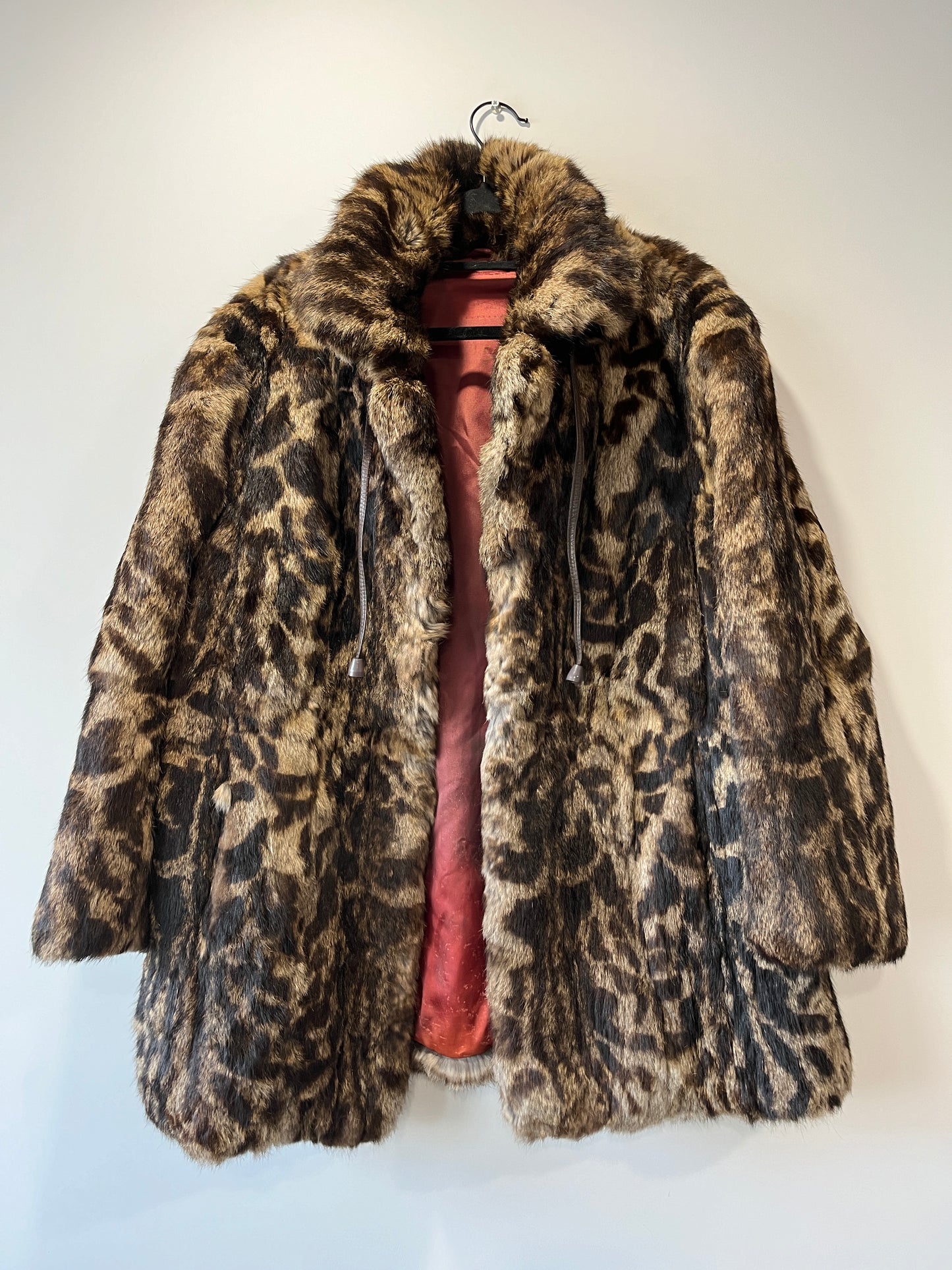 Manteau en fourrure imprimé animal