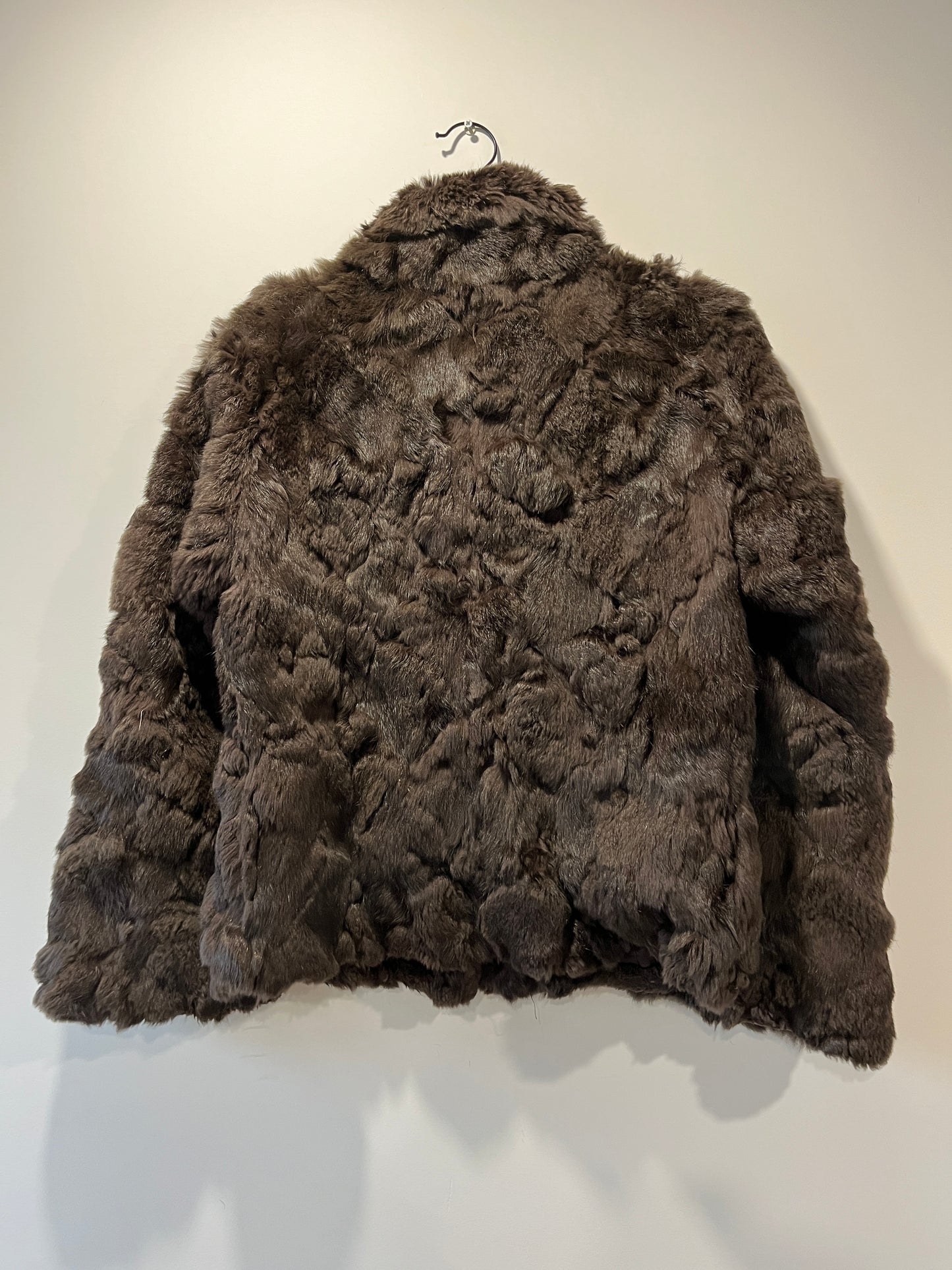 Manteau en fourrure marron