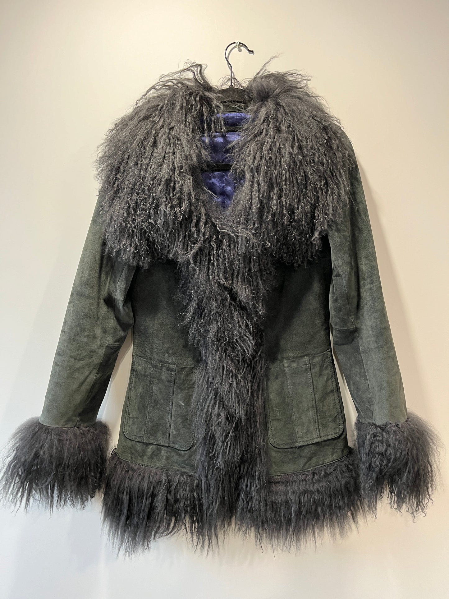 Manteau Afghan gris foncé