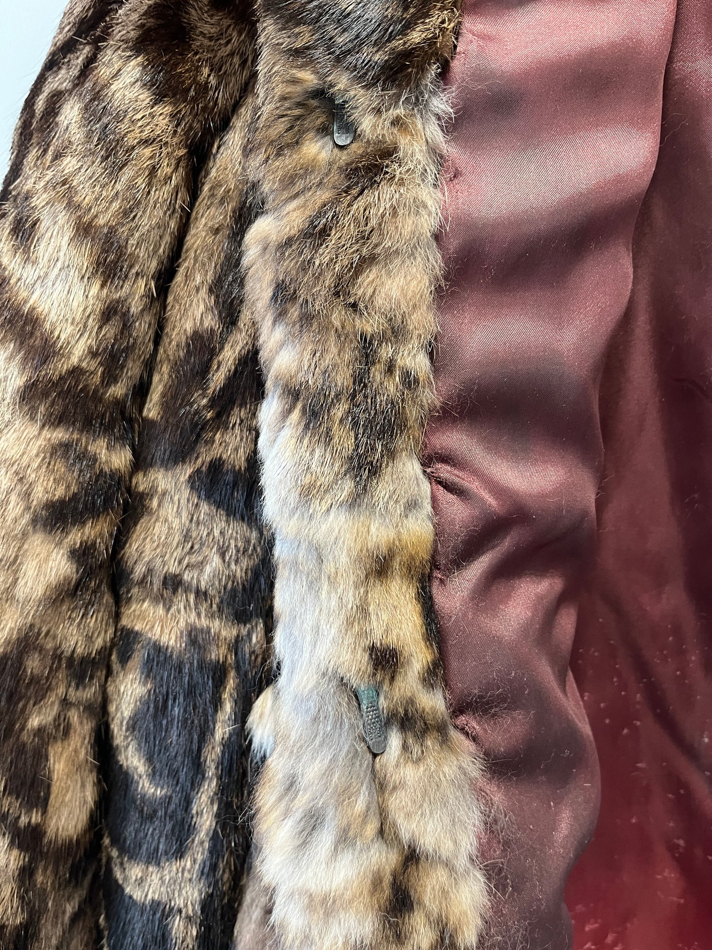 Manteau en fourrure imprimé animal