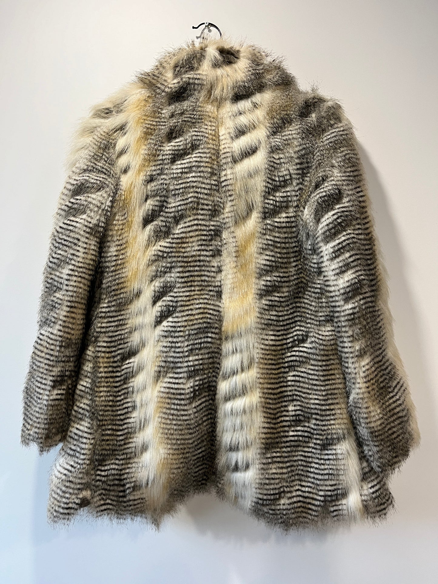 Manteau en fausse fourrure imprimé style animal