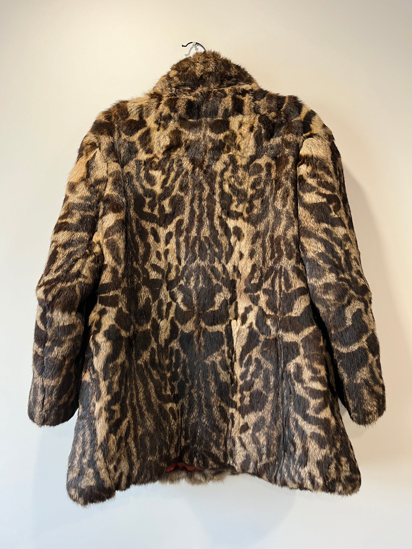 Manteau en fourrure imprimé animal