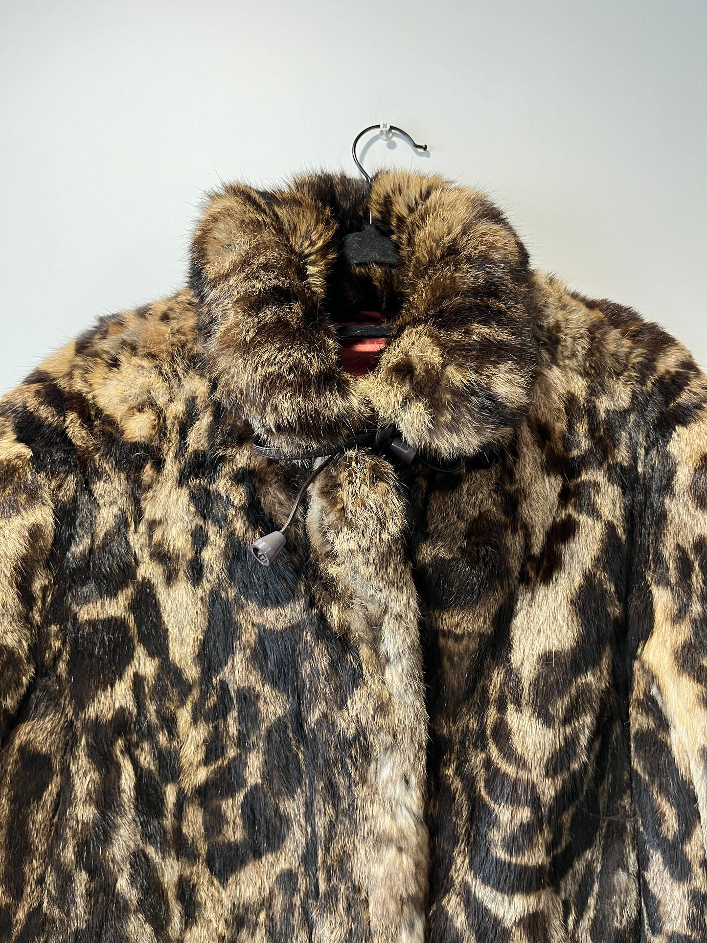 Manteau en fourrure imprimé animal