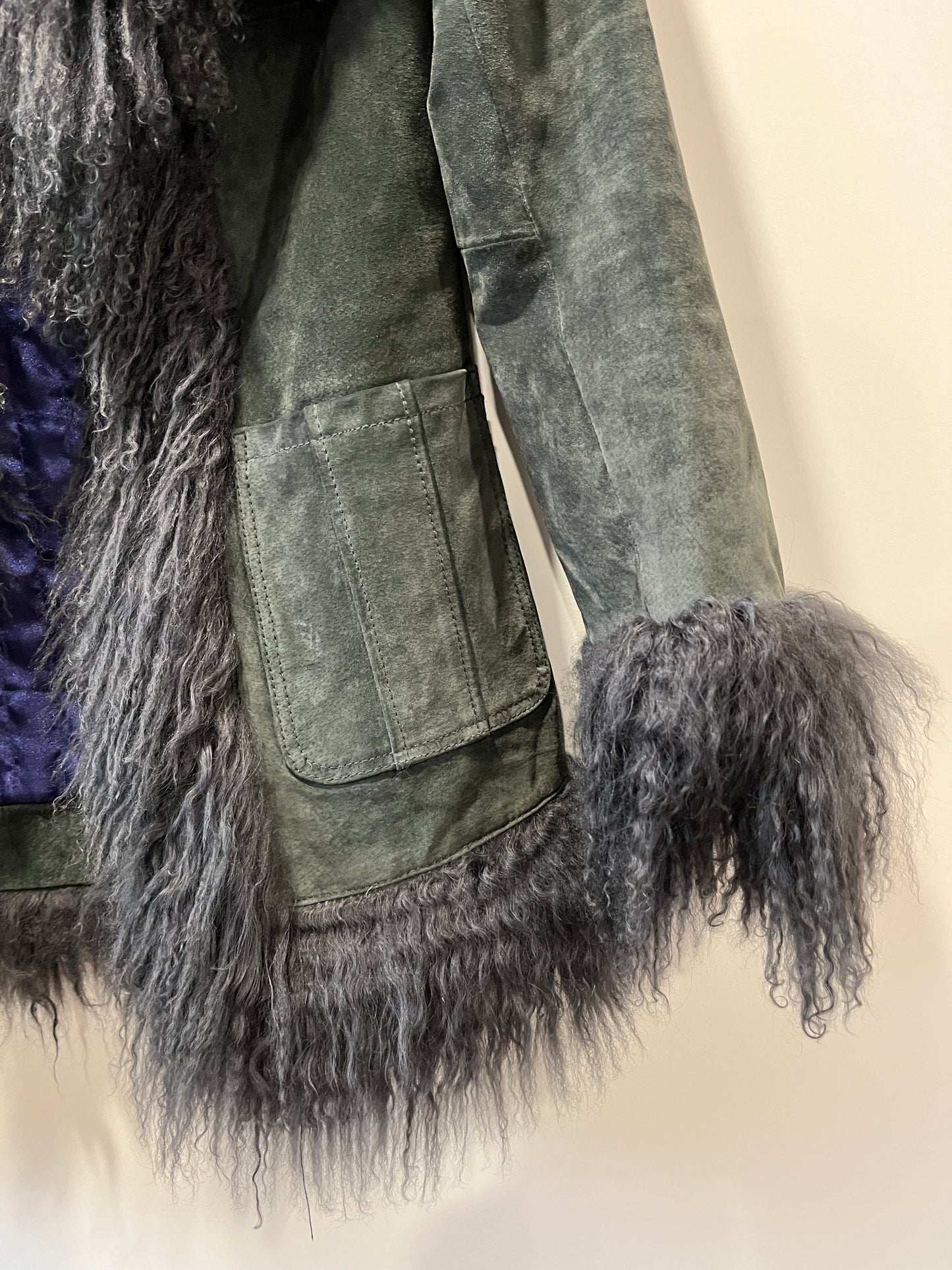 Manteau Afghan gris foncé