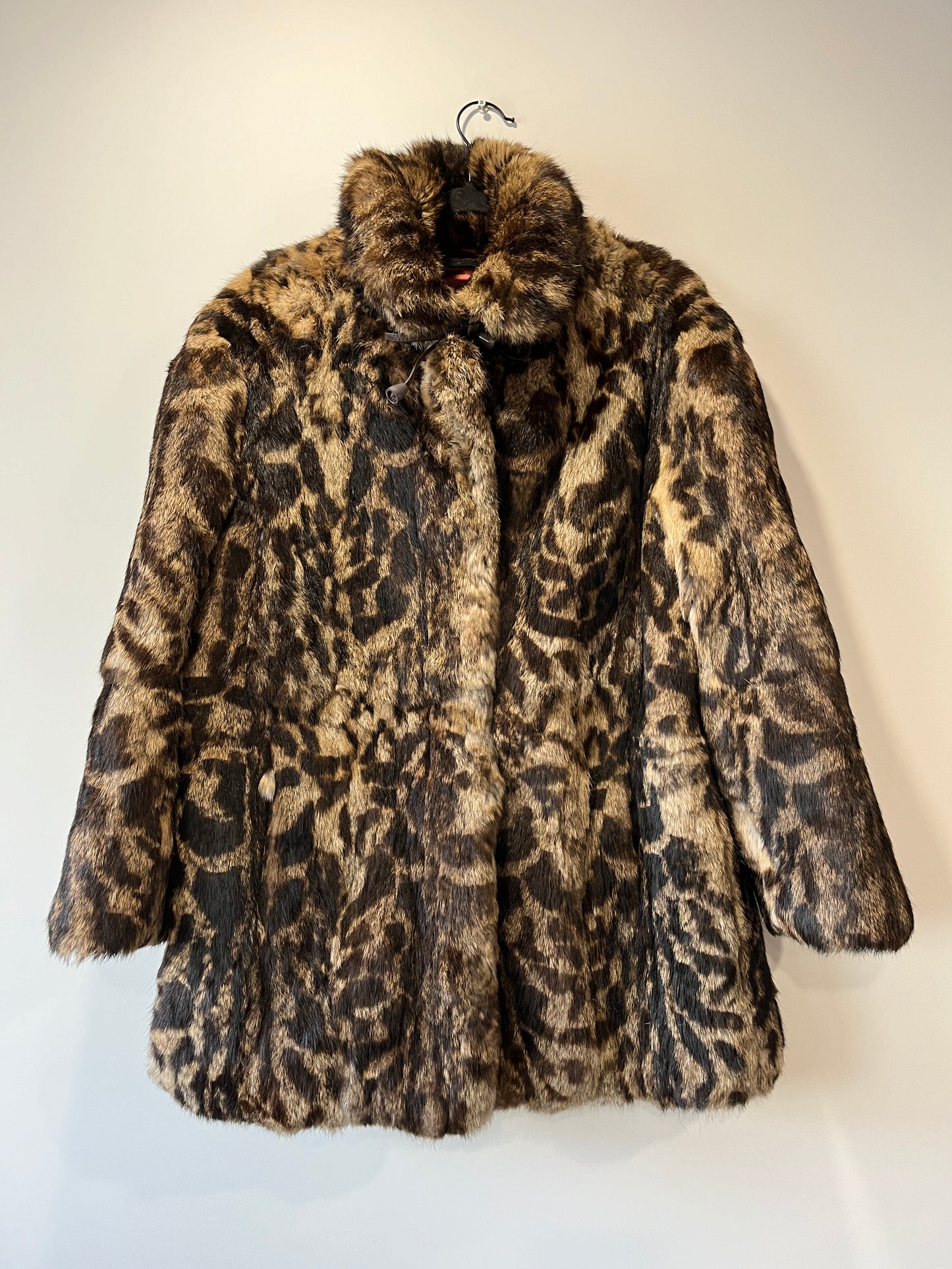 Manteau en fourrure imprimé animal