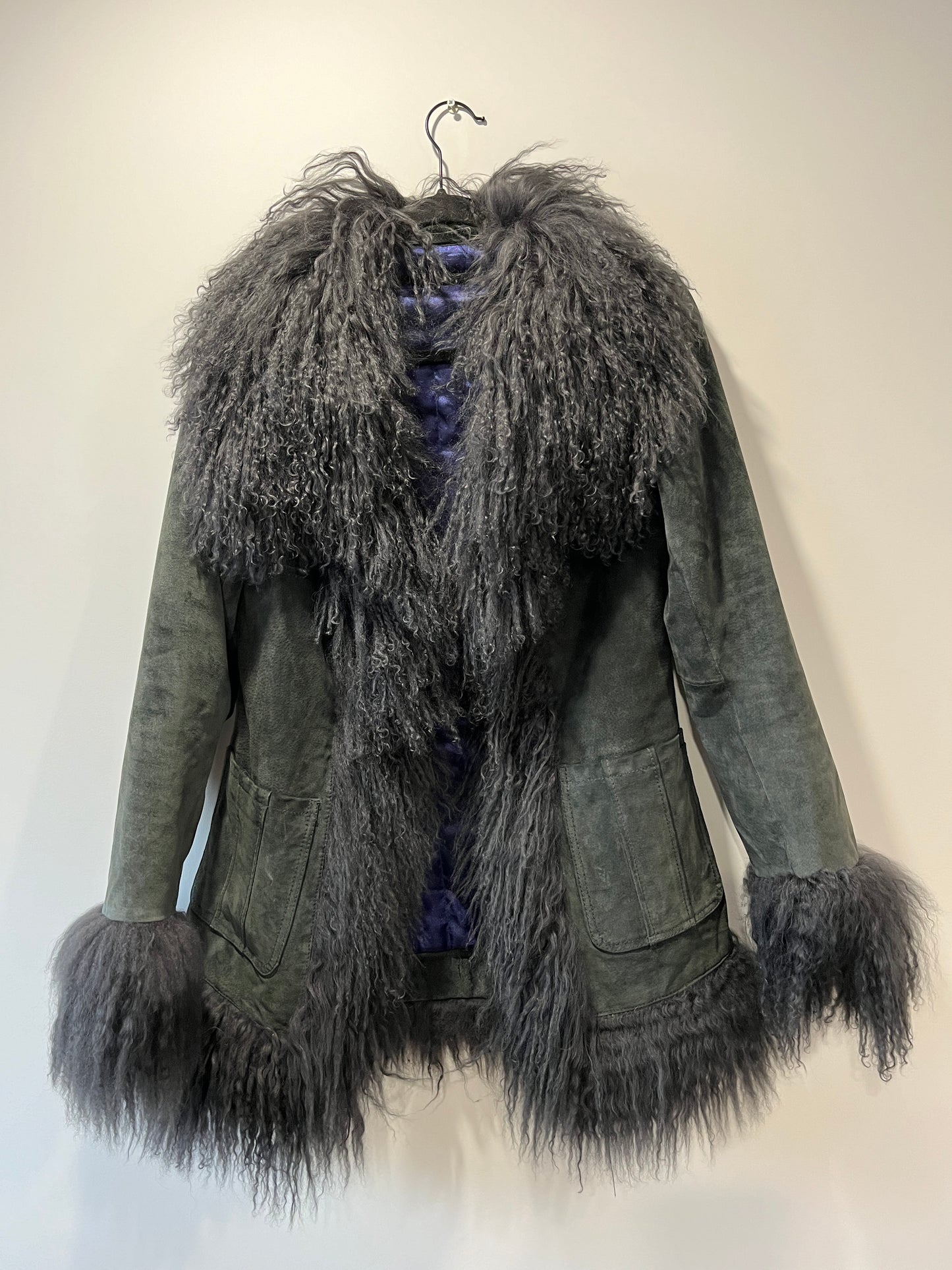 Manteau Afghan gris foncé