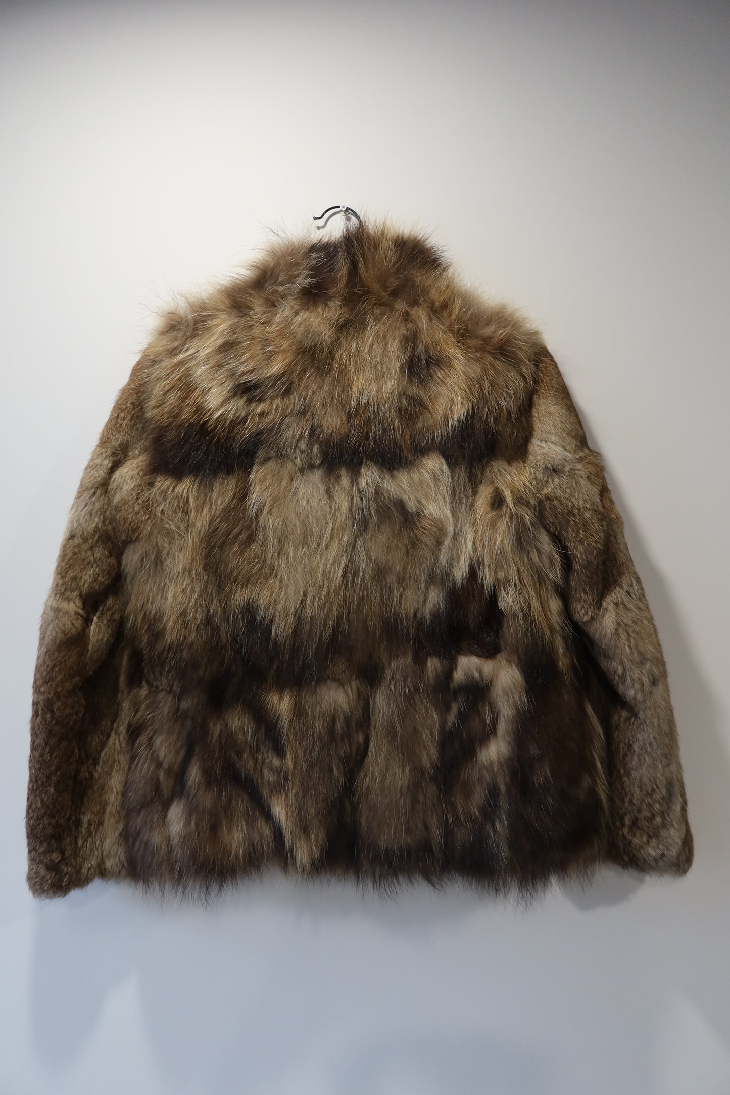 Manteau en fourrure bi-matière
