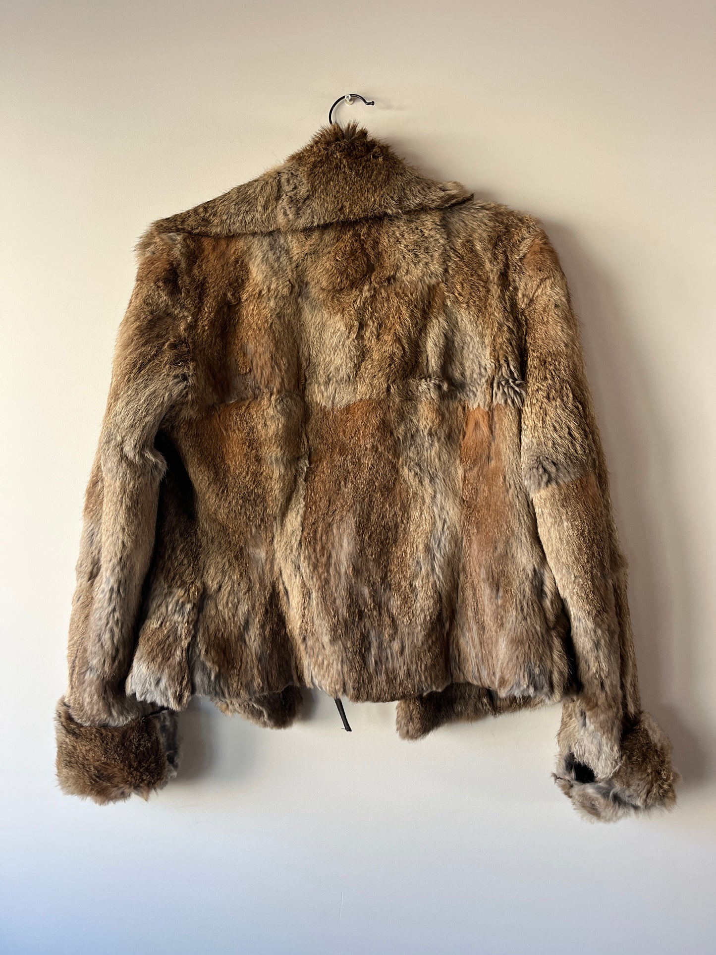 Veste en fourrure marron