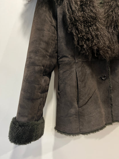 Veste style Afghan grise foncé