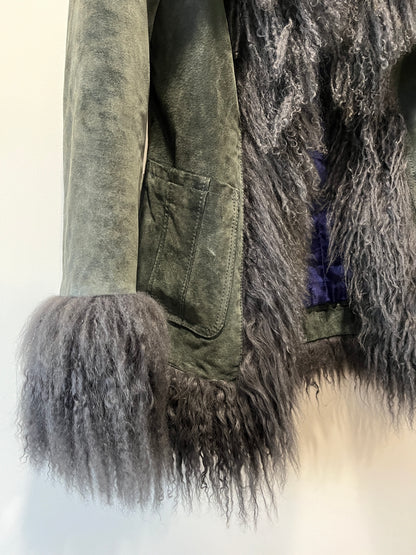 Manteau Afghan gris foncé