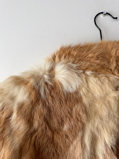 Veste en fourrure bicolore