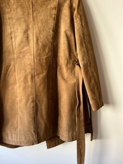 Manteau Afghan mi-long camel