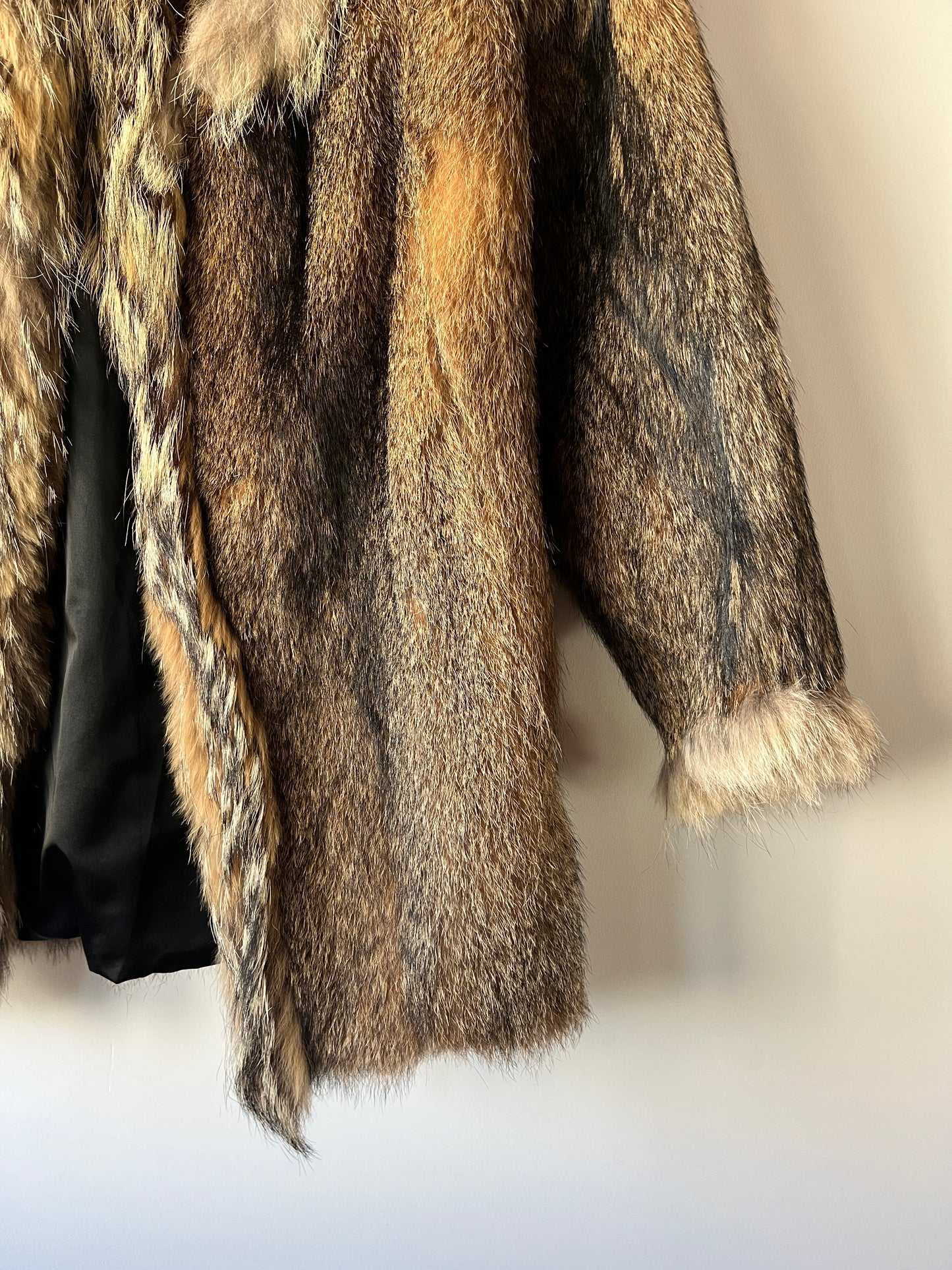 Manteau en fourrure fauve