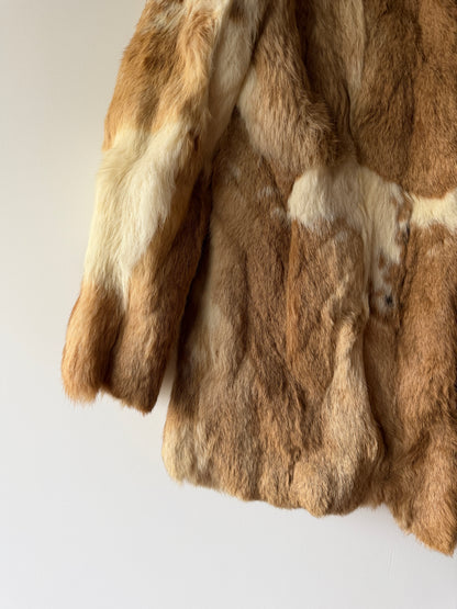 Veste en fourrure bicolore