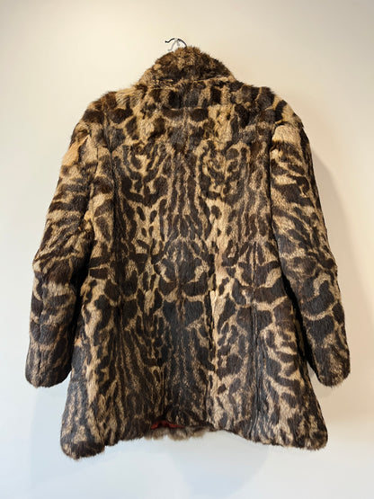 Manteau en fourrure imprimé animal