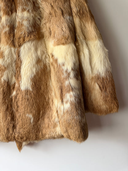 Veste en fourrure bicolore
