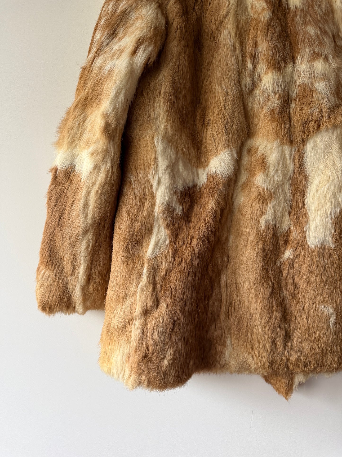 Veste en fourrure bicolore