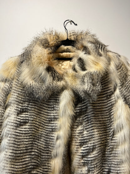 Manteau en fausse fourrure imprimé style animal