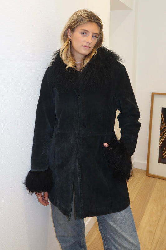 Manteau Afghan noir