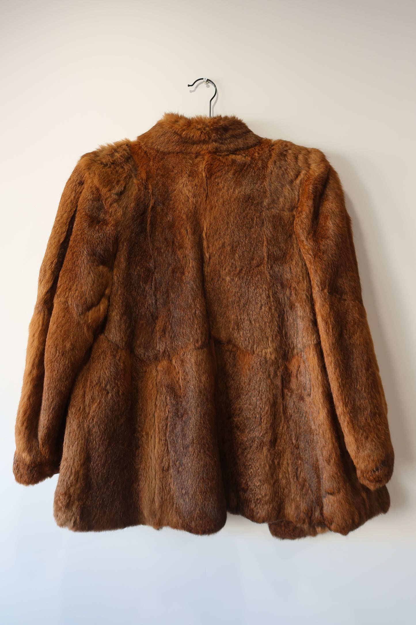 Manteau en fourrure marron
