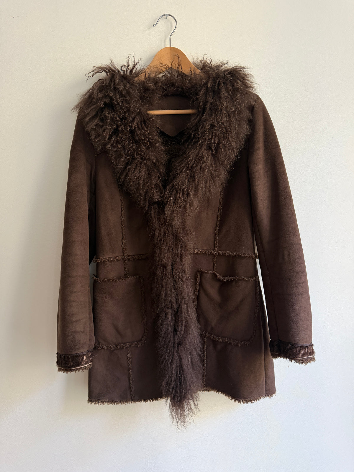 Manteau Afghan marron