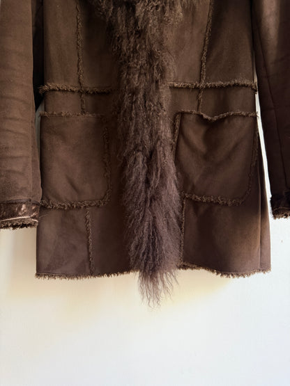 Manteau Afghan marron
