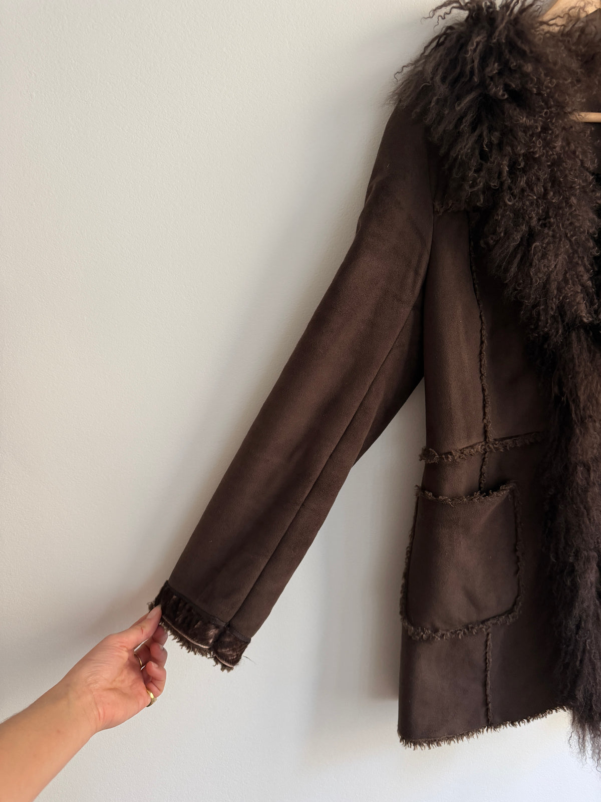 Manteau Afghan marron